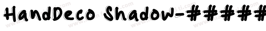 HandDeco Shadow字体转换